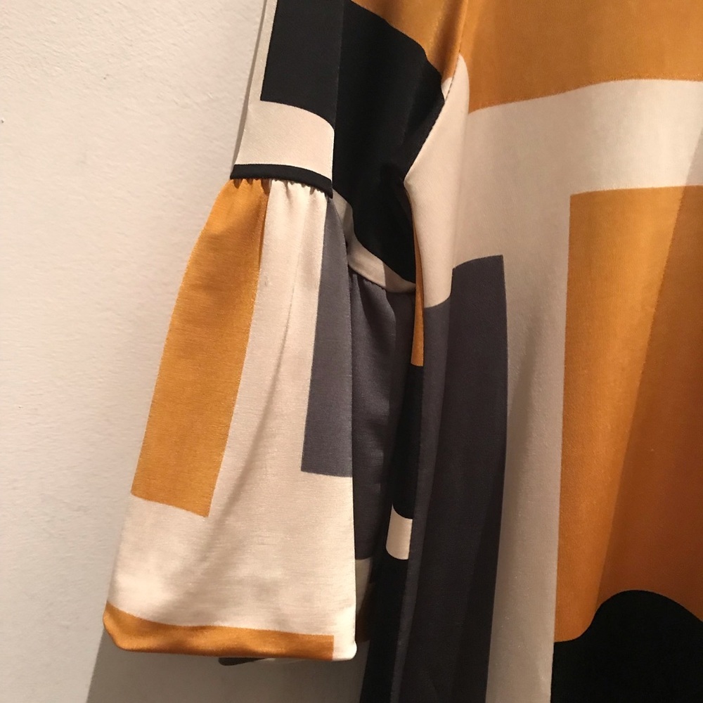 Mod 60’s Style Hippie Chick Chic Dress L - Picture 2 of 6